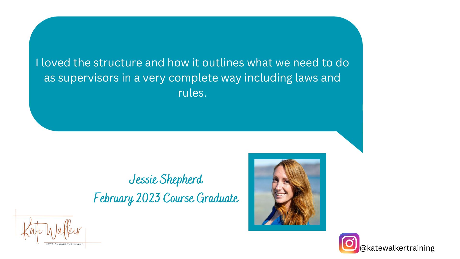 Kate Walker LPC Supervisor Training Course testimonial